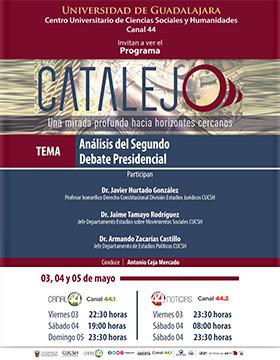 Cartel del Programa Catalejo Análisis del segundo debate presidencial