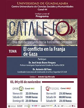 Cartel del Programa Catalejo: "El conflicto en la Franja de Gaza"