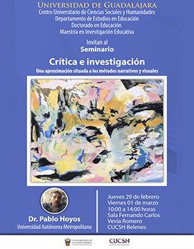 Cartel del Seminario: Crítica e investigación