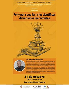 Cartel del Seminario: Por y para que las y los científicos deberíamos leer novelas