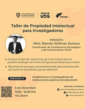 Cartel del Taller de Propiedad Intelectual para Investigadores