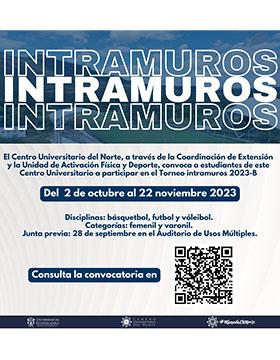 Cartel del Torneo Intramuros 2023-B en CUNorte