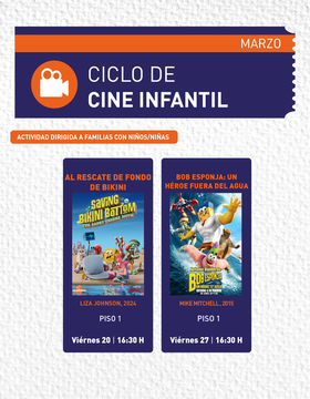 Cartel de Ciclo de Cine Infantil: Al rescate del fondo de bikini