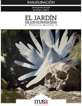 Cartel de la Exposición: El jardín de los últimos días, de Pietro Ruffo