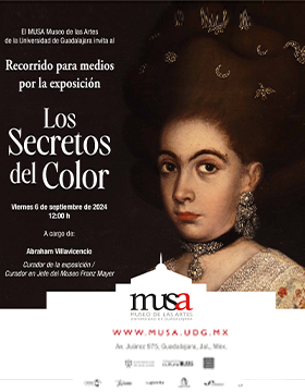 Cartel de los Recorrido por la exposición: Los secretos del color