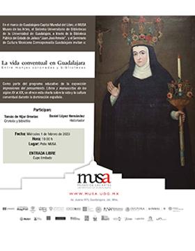 Charla: La vida conventual en Guadalajara. Entre monjas coronadas y bibliotecas