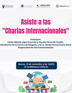 Charlas internacionales en CUNorte