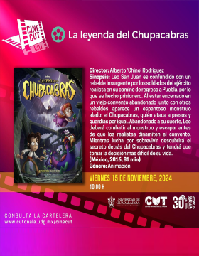 Cartel de la Proyección de la cinta: La leyenda del Chupacabras