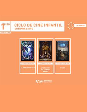 Cartel del Ciclo de cine infantil. Proyección de la cinta: La leyenda del charro negro