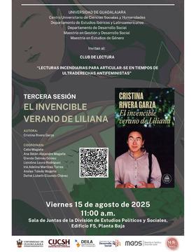 Cartel del Club de lectura: Lecturas incendiadas para articular-se en tiempos de ultraderechas antifeministas