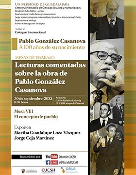 Coloquio Internacional Pablo González Casanova a 100 años de su nacimiento, mesa VIII