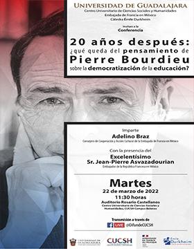 Conferencia: 20 años después:  ¿qué queda del pensamiento de Pierre Bourdieu sobre la democratización de la educación?
