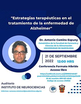 Conferencia Estrategias terapéuticas en el tratamiento de la enfermedad de Alzheimer