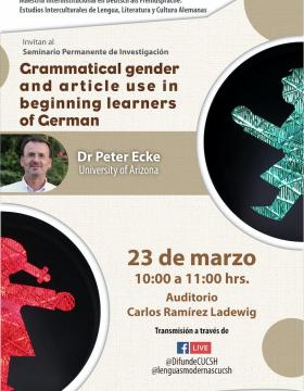 Conferencia: Grammatical gender and article use un beginning learners of German
