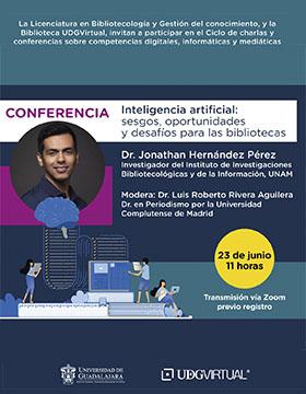Conferencia: Inteligencia artificial, sesgos, oportunidades y desafíos para las bibliotecas