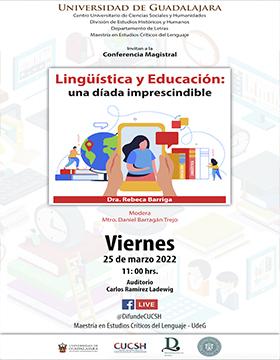 Conferencia magistral: Lingüística y educación: Una dada imprescindible
