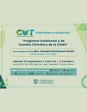 Conferencia magistral Programa Ambiental y de Cambio Climático de la CDMX