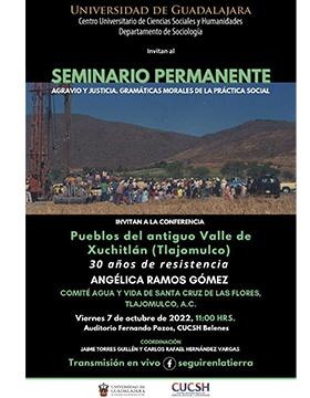 Conferencia Pueblos del antiguo Valle de Xuchitlán (Tlajomulco). 30 años de resistencia