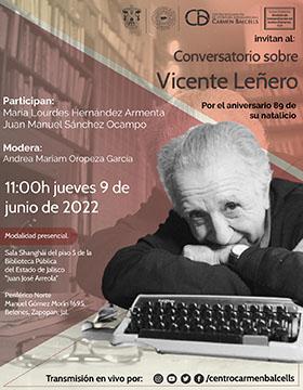 Conversatorio sobre Vicente Leñero por el aniversario 89 de su natalicio