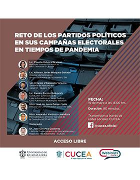 Webinar: Reto de los Partidos Políticos en sus Campañas Electorales en Tiempos de Pandemia