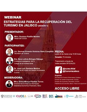 Webinar: Estrategias para la recuperación del turismo en Jalisco