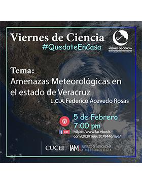 Conferencia: Amenazas meteorológicas en el estado de Veracruz