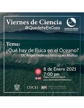 Cartel informativo - Conferencia: ¿Qué hay de física en el Océano?