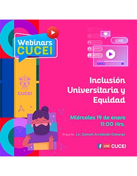 Webinar: Inclusión universitaria y equidad, CUCEI