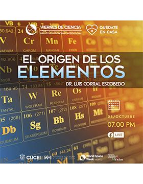 Conferencia: El origen de los elementos