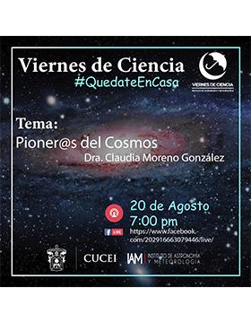 Conferencia: Pioner@s del cosmos