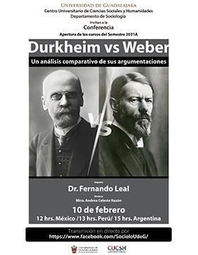 Conferencia: Durkheim vs Weber. Un análisis comparativo de sus argumentaciones