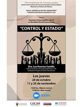 Seminario Historiográfico 2021B en Movilidad Virtual Internacional "Control y Estado"