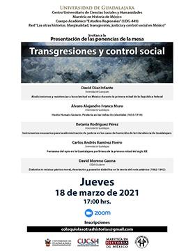 Presentación de las ponencias de la mesa: Transgresiones y control social