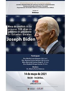 Webinar: Mesa de análisis de los primeros 100 días de gobierno del presidente de Estados Unidos Joseph Biden