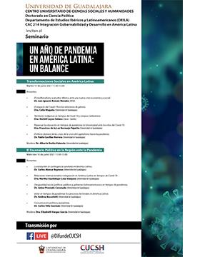 Seminario: Un año de pandemia en América Latina: Un balance