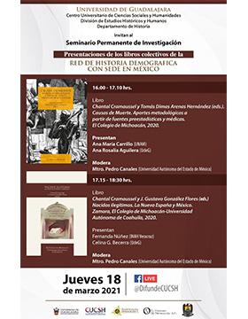 Presentaciones de los libros colectivos de la Red de Historia Demográfica con sede en México