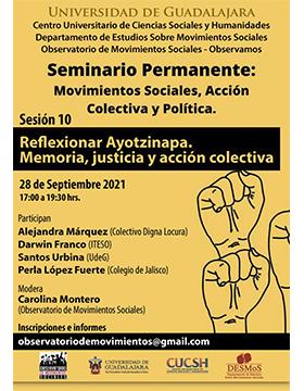 Seminario Permanente: Movimientos Sociales, Acción Colectiva y Política. Sesión 10