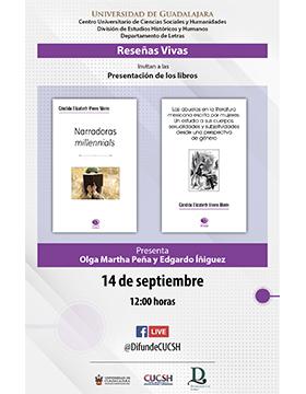 Presentación de los libros: Narradoras millennials y Las abuelas en la literatura mexicana escrita por mujeres