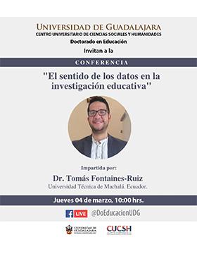 Conferencia: El sentido de los datos en la investigación educativa