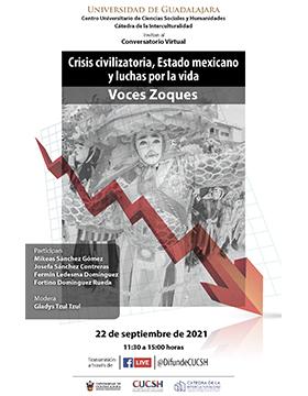 Conversatorio virtual: Crisis civilizatoria, Estado mexicano y luchas por la vida. Voces Zoques