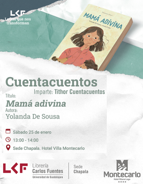 Cartel del Cuentacuentos. Título: Mamá divina