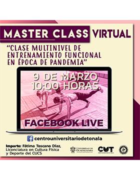Master Class Virtual “Clase multinivel de entrenamiento funcional en época de pandemia”