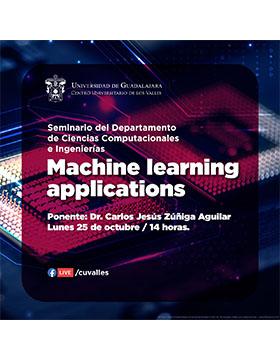 Conferencia: Machine learning applications