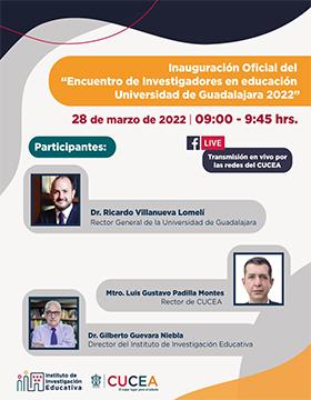 Encuentro de Investigadores en Educación, Universidad de Guadalajara 2022