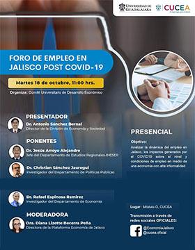 Foro del empleo en Jalisco post COVID-19