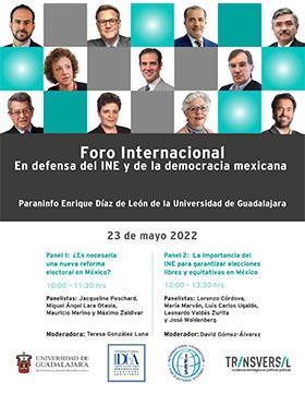 Foro internacional: En defensa del INE y de la democracia mexicana