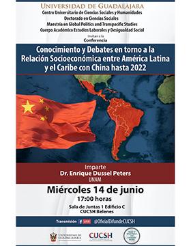 Grafico de la Conferencia: Conocimiento y Debates en torno a la Relación Socioeconómica entre América Latina y el Caribe con China hasta 2022