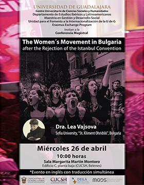 Grafico de la Conferencia magistral: The Women's Movement in Bulgaria after the Rejection of the Istanbul Convention