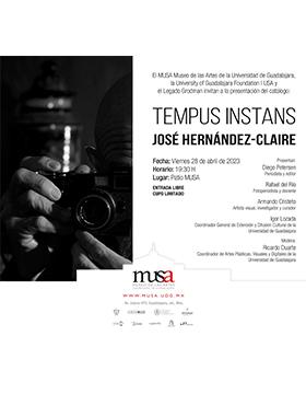 Grafico de la Presentación del catálogo Tempus Instans. José Hernández-Claire