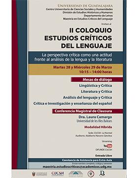 Grafico del II Coloquio Estudios Críticos del Lenguaje